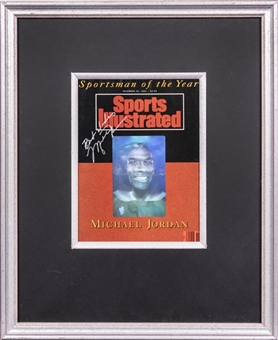 1991 Michael Jordan Signed Sports Illustrated "Sportsman of the Year" Holographic Magazine (Beckett Gem Mint 10)